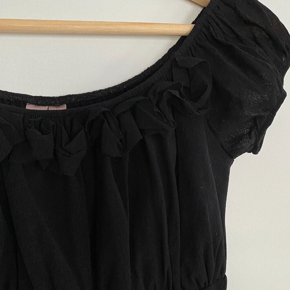 SWEET PEA mesh peasant puff sleeve blouse - Picture 2 of 6